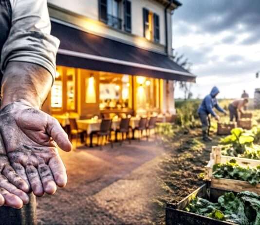 Zwei Euro die Stunde – Wenn sich Ausbeutung hinter dem Alltag versteckt Ausbeutung-Menschenhandel-Gastronomie-Landwirtschaft_Illustration