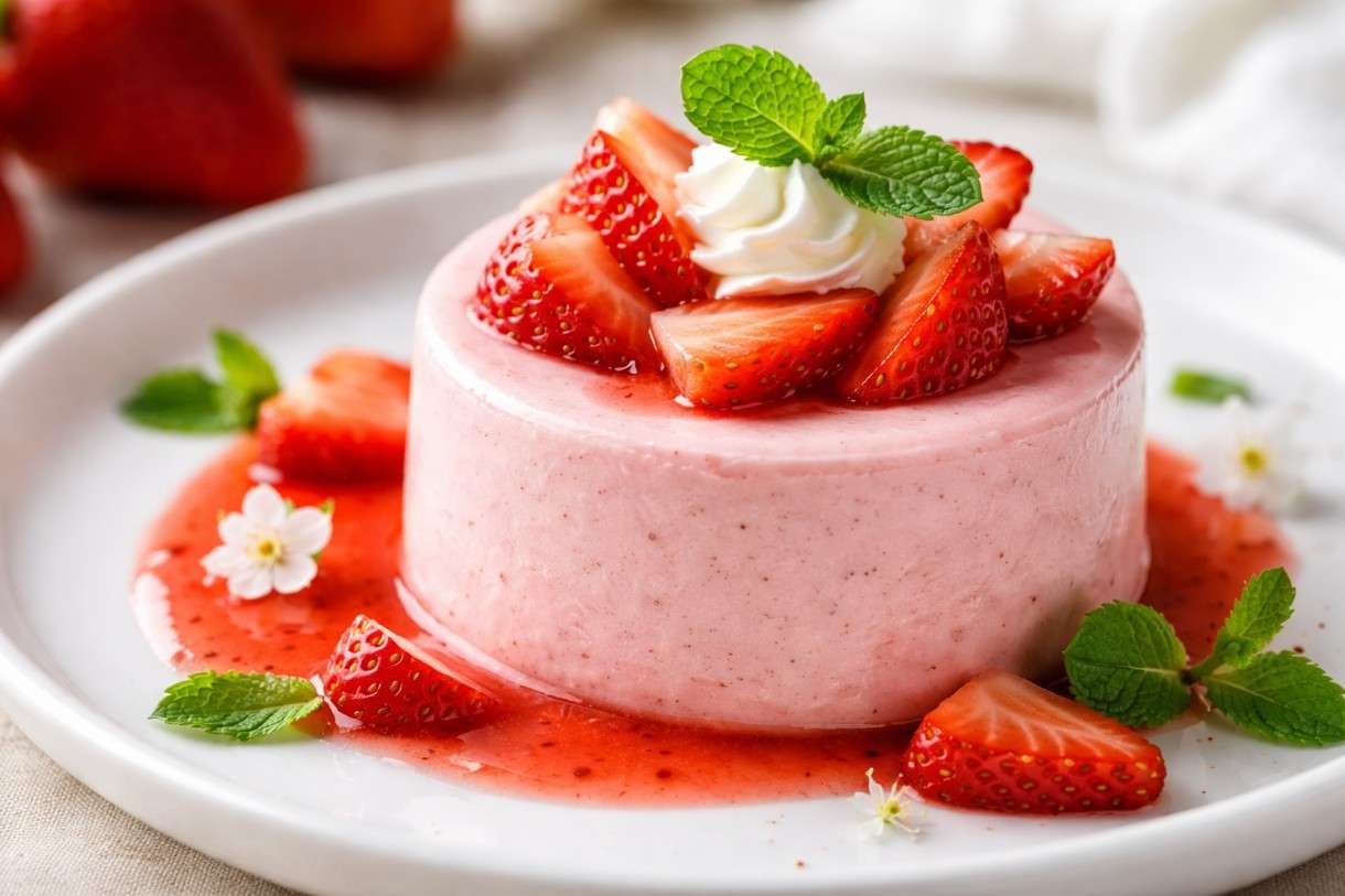 Die Zeit der Erdbeeren hat begonnen – und mit ihr die Kunst der leichten Verführung: Bavarois aux fraises