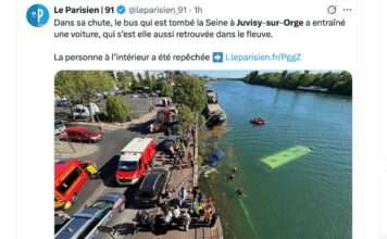 Busunglück in Juvisy-sur-Orge: Linienbus stürzt in die Seine – Was bislang bekannt ist Busunglück-Seine_ScreenX