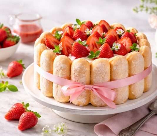 Die Zeit der Erdbeeren hat begonnen – Charlotte aux fraises Charlotte-aux-fraises