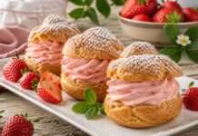Die Zeit der Erdbeeren hat begonnen: Choux à la crème fraise Choux-à-la-crème-fraise