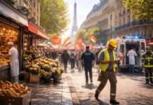 Der arbeitsfreie Mythos – und seine ökonomischen Ausnahmen: Der 1. Mai im Spannungsfeld von Symbolpolitik und Realität Demonstrieren-Arbeiten-1-Mai_Illustration