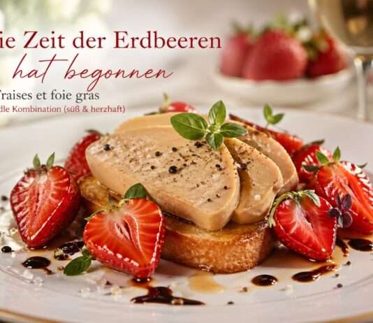 Die Zeit der Erdbeeren hat begonnen – und mit ihr eine der überraschendsten Liaisonen der feinen Küche: Fraises et foie gras. Erdbeeren-und-foie-gras