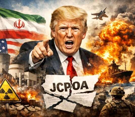 Der Brandstifter als Feuerwehrmann: Trumps Iran-Politik oder die Kunst der strategischen Selbstverwirrung Erratisches-Handeln-Trump-Naher-Osten_Illustration