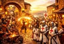 Biot im Bann der Templer – ein Dorf reist zurück ins Mittelalter Festival-Templer-Biot_Illustration