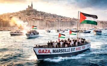 Aufbruch mit Signalwirkung: Die Gaza-Flottille aus Marseille zwischen Protest, Politik und Projektion Flottille-für-Gaza-Marseille_Illustration