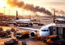 Der Preis des Krieges: Wie der Nahostkonflikt Europas Flugverkehr verteuert Flugverbindungen-im-Schatten-des-Krieges_Illustration