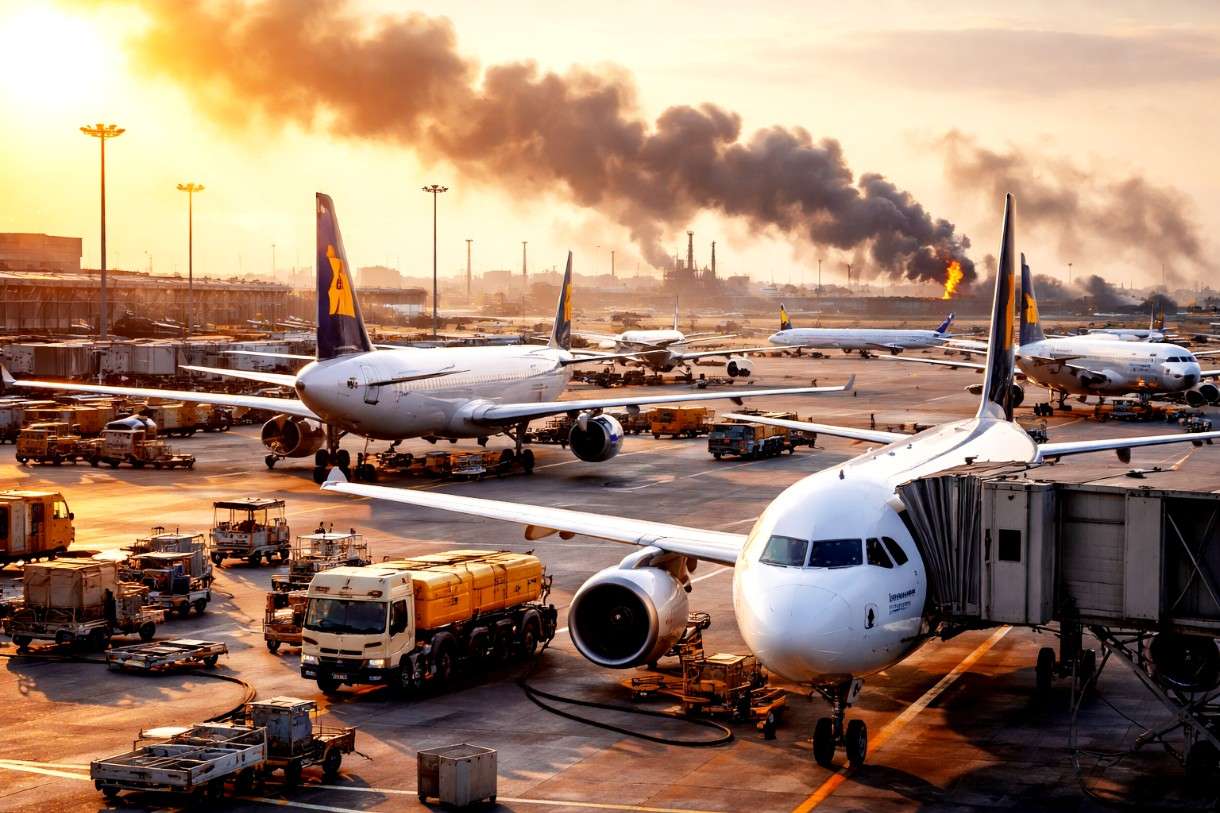 Der Preis des Krieges: Wie der Nahostkonflikt Europas Flugverkehr verteuert