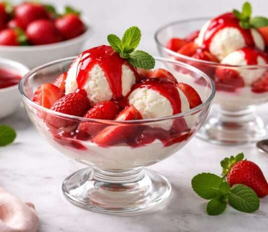 Die Zeit der Erdbeeren hat begonnen – Fraise Melba Fraise-Melba