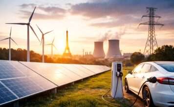 Strom statt Öl: Frankreichs leiser Strategiewechsel Frankreich-Elektromobilität-Erneuerbare-Energie_Illustration