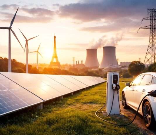 Strom statt Öl: Frankreichs leiser Strategiewechsel Frankreich-Elektromobilität-Erneuerbare-Energie_Illustration