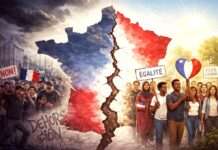 Zwischen Fortschritt und Verhärtung: Frankreichs widersprüchlicher Umgang mit dem Rassismus Frankreich-im-Kampf-um-Einheit-und-Toleranz_Illustration