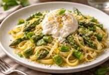 Es ist Spargelzeit – Spargel-Pasta mit Burrata und Zitronenzeste Frische-Pasta-mit-Burrata-und-Spargel