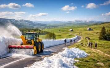 Wenn der Schnee weicht und die Saison beginnt – Auf dem Aubrac erwacht die leise Kraft der Berge Frühling-auf-dem-Aubrac-Plateau_Illustration