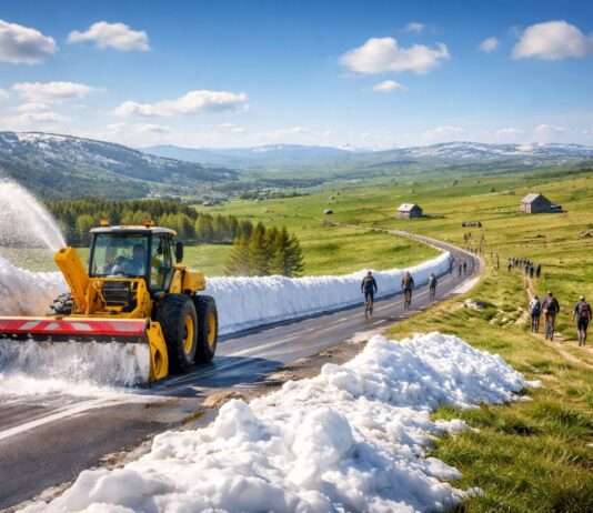 Wenn der Schnee weicht und die Saison beginnt – Auf dem Aubrac erwacht die leise Kraft der Berge Frühling-auf-dem-Aubrac-Plateau_Illustration