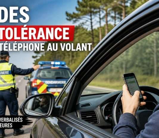 Das Departement Landes verschärft den Kampf gegen Handy am Steuer drastisch Handy-Steuer-Strafe_Illustration