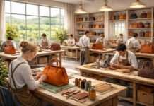 Hermès in der Gironde: Wie der Luxus neue Arbeit aufs Land bringt Hermes-Atelier_Ilustration