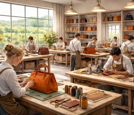 Hermès in der Gironde: Wie der Luxus neue Arbeit aufs Land bringt Hermes-Atelier_Ilustration