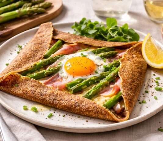 Es ist Spargelzeit: Galette mit Spargel und Schinken – ein französischer Frühlingsklassiker neu entdeckt Herzhafte-Galette-mit-Spargel-und-Ei