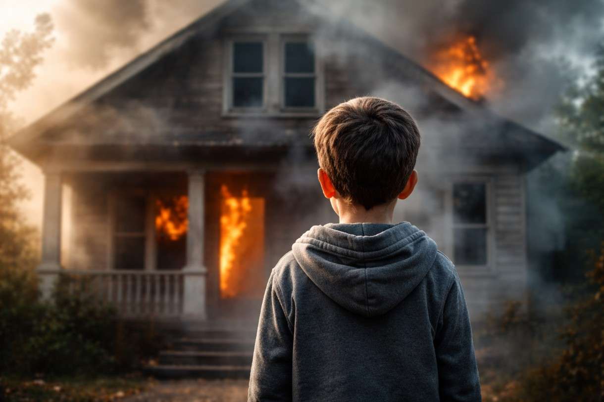 Ein Moment, der alles verändert: Wie ein Neunjähriger dem Feuer trotzte