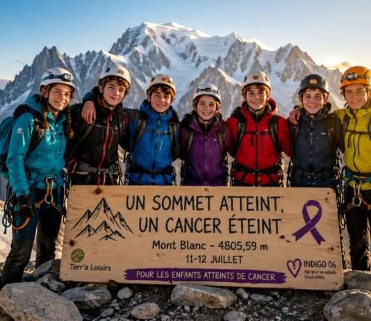 Sieben Jugendliche aus Nizza wollen den Mont Blanc bezwingen – ein waghalsiges Gipfelprojekt für krebskranke Kinder Kampf-gegen-Krebs_Illustration