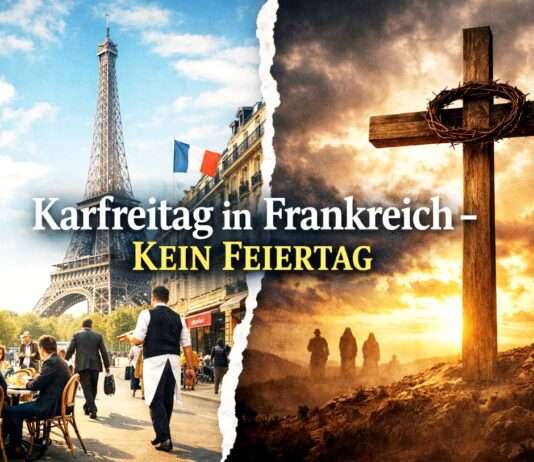 Warum der Karfreitag in Frankreich ein ganz gewöhnlicher Arbeitstag ist Karfreitag-Frankreich_Illustration