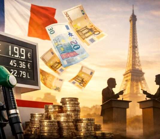 Teurer Sprit, teure Politik: Frankreichs Regierung ringt um die Deutungshoheit Kraftstoffpreise-der-Staat-verdient_Illustration