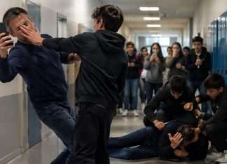 Kommentar: Quo vadis, douce France? Wenn die Schule zur Prügel-Arena wird Lehrer-Schüler-Konfrontation-im-Schulflur