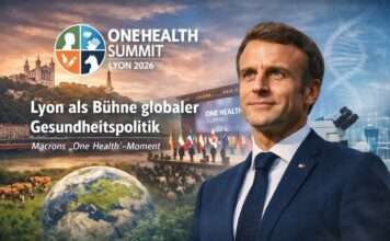 Lyon als Bühne globaler Gesundheitspolitik: Macrons „One Health“-Moment Lyon-im-Blickpunkt-globaler-Gesundheit_Illustration