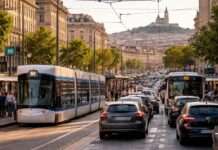 Marseilles Mobilitätspolitik im Stresstest: Zwischen Benzinpreisschock und strukturellen Defiziten Marseille-Verkehr_Illustration