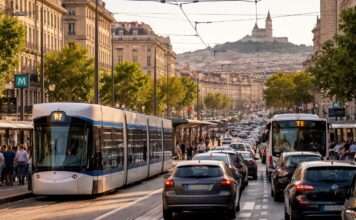 Marseilles Mobilitätspolitik im Stresstest: Zwischen Benzinpreisschock und strukturellen Defiziten Marseille-Verkehr_Illustration