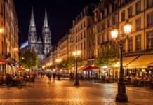 Wenn das Licht zurückkehrt – Clermont-Ferrand und die neue Politik der Sichtbarkeit Nächtliche-Strassenbeleuchtung_Illustration