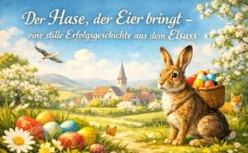 Der Hase, der Eier bringt – eine stille Erfolgsgeschichte aus dem Elsass Osterhase-Elsass_Illustration