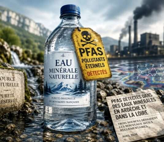 Gift im Glas – und wieder einmal will es keiner gewesen sein PFAS-Mineralwasser_Illustration