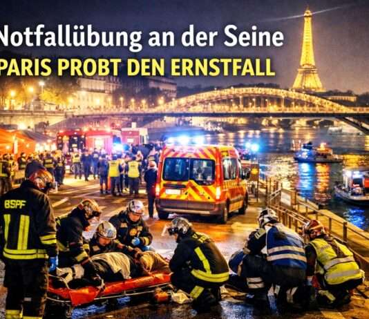 Wenn die Seine zur Übungszone wird: Pariser Feuerwehr probt den Ernstfall Paris-Feuerwehr-Notfallübung_Illustration