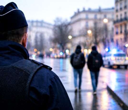 Wer schützt uns vor den Beschützern? Eine Frage, die eigentlich keiner mehr hören will – und doch alle hören müssen Polizei-Vertrauen-Misstrauen_Illustration