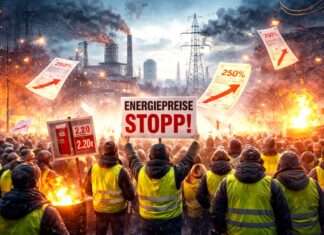 Kommentar: Wenn Energiepreise explodieren und Politik überrascht tut – ein europäisches Trauerspiel mit Ansage Protest-gegen-hohe-Energiepreise_Illustration
