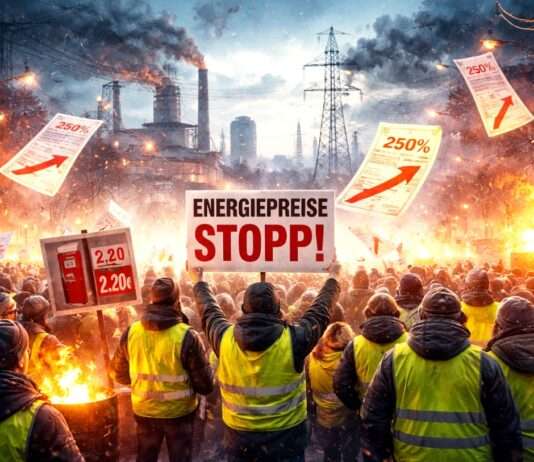 Kommentar: Wenn Energiepreise explodieren und Politik überrascht tut – ein europäisches Trauerspiel mit Ansage Protest-gegen-hohe-Energiepreise_Illustration