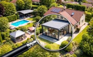 Wenn der Blick von oben kommt – Wie der Fiskus Frankreichs Gärten neu vermisst Satellitenüberwachung-Grundsteuer_Illustration