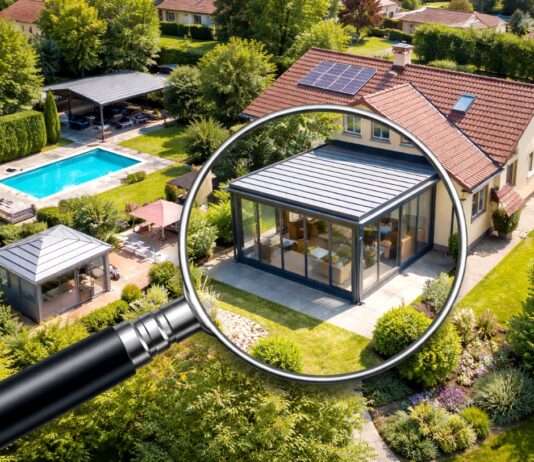 Wenn der Blick von oben kommt – Wie der Fiskus Frankreichs Gärten neu vermisst Satellitenüberwachung-Grundsteuer_Illustration