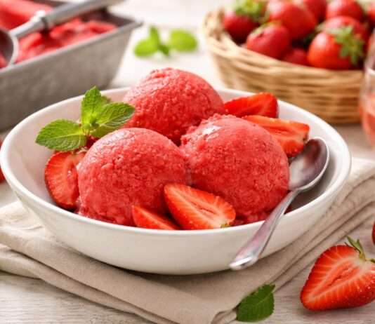 Sorbet à la fraise Sorbet-a-la-fraise