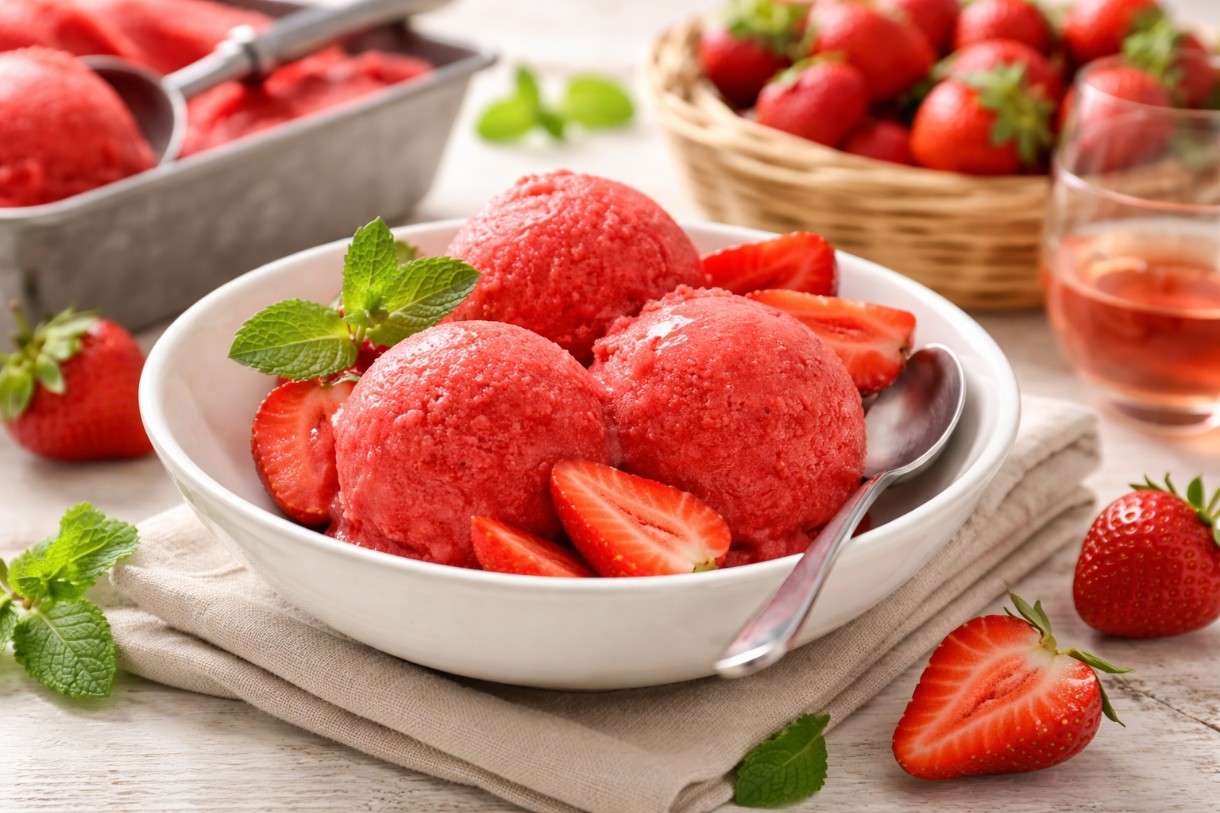 Sorbet à la fraise