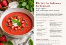Die Zeit der Erdbeeren hat begonnen – Soupe de fraises Soupe-de-fraises