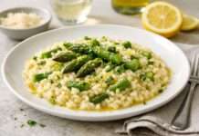Es ist Spargelzeit – und sie schmeckt nach Zitrone und Risotto Spargelrisotto-mit-Parmesan-und-Zitrone
