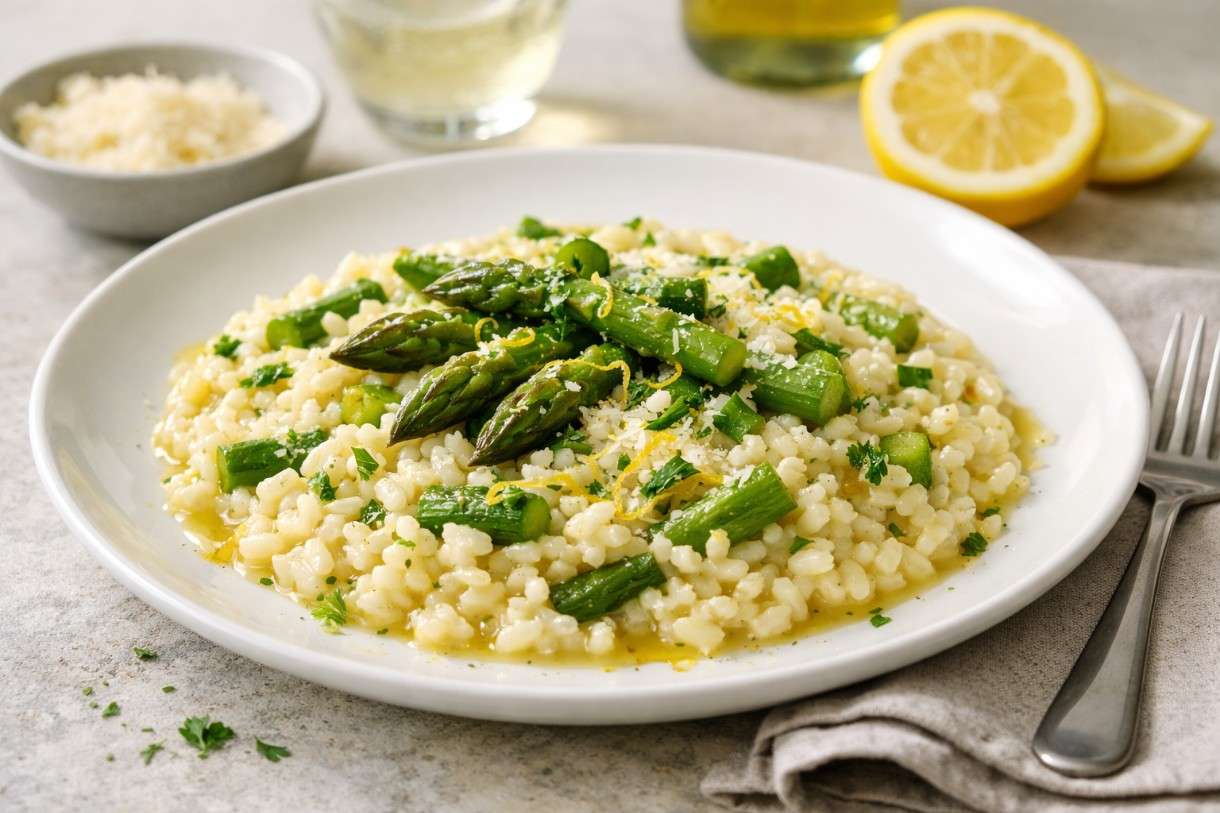 Es ist Spargelzeit – und sie schmeckt nach Zitrone und Risotto