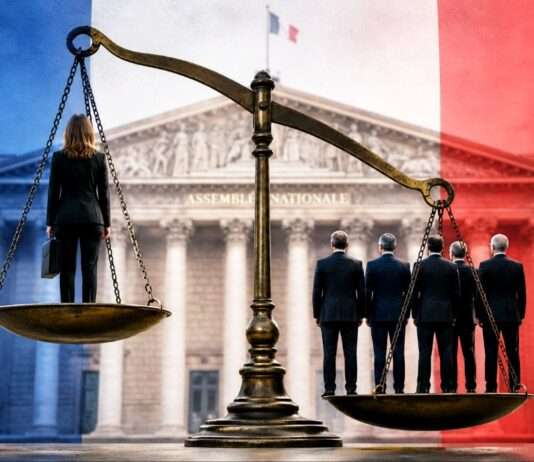 Frankreichs unvollendete Parität: Fortschritt mit strukturellen Grenzen Ungleichgewicht-der-Macht-in-Frankreich_Illustration