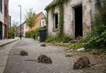 Wenn ein verlassenes Haus ein ganzes Viertel in Geiselhaft nimmt Verlassenes-Haus-Ratten_Illustration