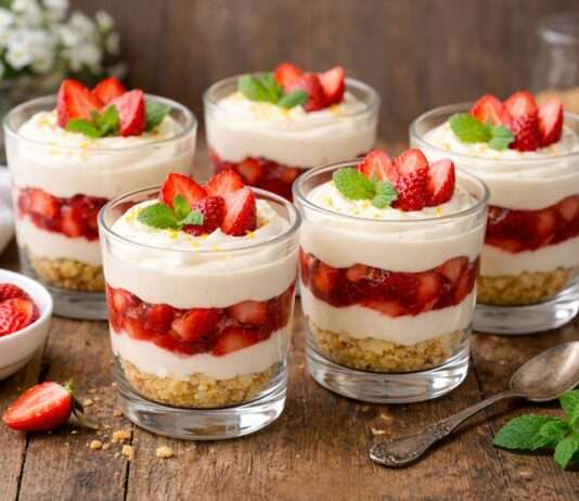 Die Zeit der Erdbeeren hat begonnen: Verrines aux fraises – elegante Leichtigkeit im Glas Verrines-aux-fraises