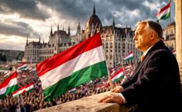 Orbáns Dauerkrise: Wie Ungarns Premier die politische Spannung zum System erhebt Viktor-Orban-Ungarn-Budapest-Parlamentswahl_Illustration