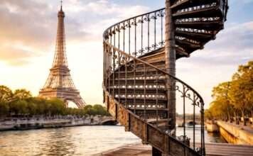 Ein Stück Paris für 450.160 Euro Wendeltreppe-Eiffelturm-Versteigerung_Illustration